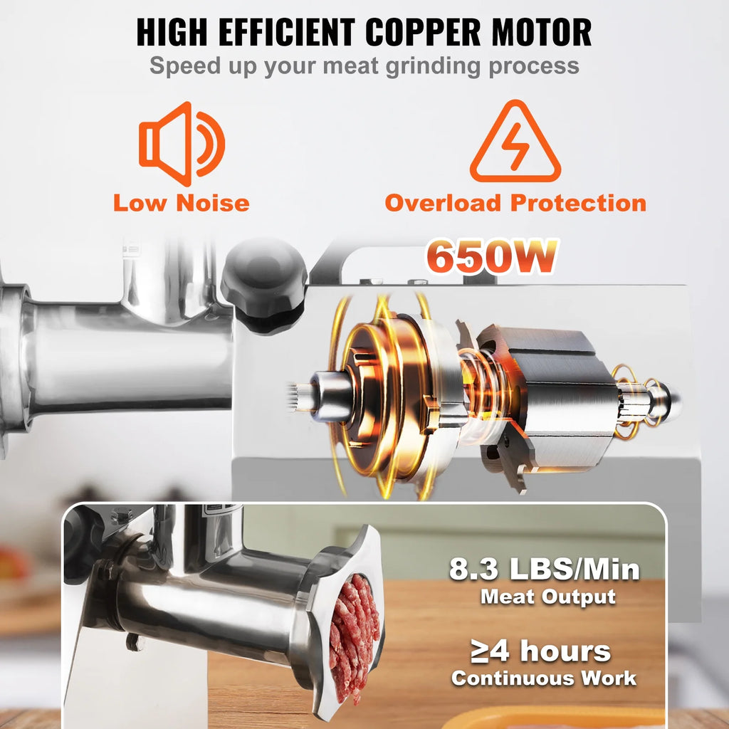 650W Electric Meat Grinder with 2 Blade M52059