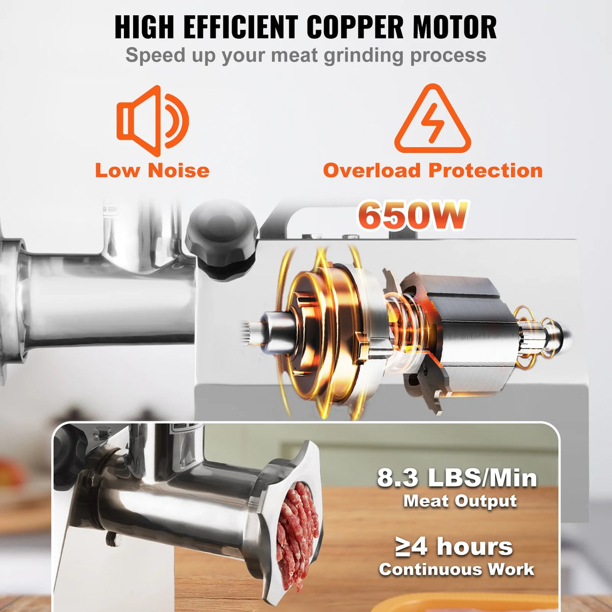650W Electric Meat Grinder with 2 Blade M52059