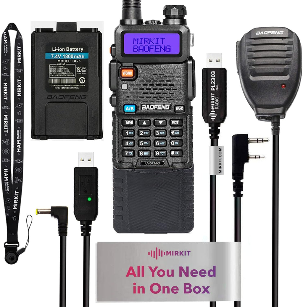 8 Watt Max Power Handheld Ham Radio with 3800 mAh M331120