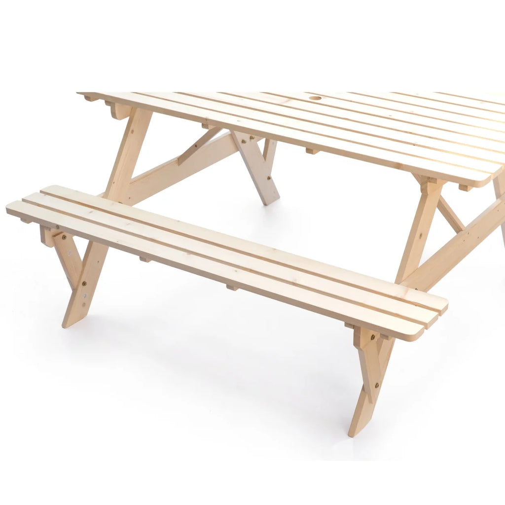 Wooden 6-Person Picnic Table E4212