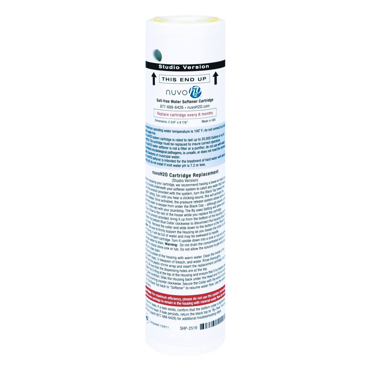 Salt Free Water Softener System Replacement Cartridge Z699