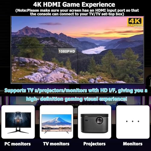 Wireless Retro Game Console 20000+ Games 64G Plug & Play Video Game Stick V160