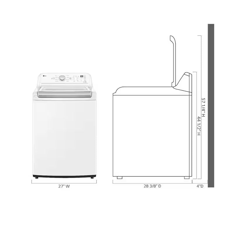 4.8 cu. ft. Top Load Washer with 4-way Agitator J12614