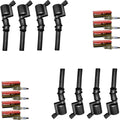 8pcs Ignition Coil Pack and Platinum Spark Plug Pack of 2 O9023