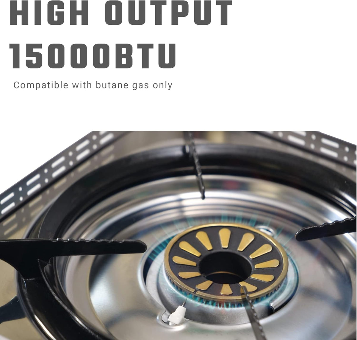 Portable Butane Stove Single Burner with Carrying Case L64379