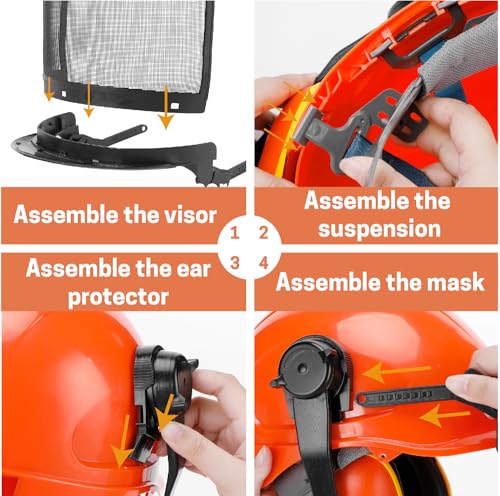 Chainsaw Helmet with Face and Hearing Protection I1050