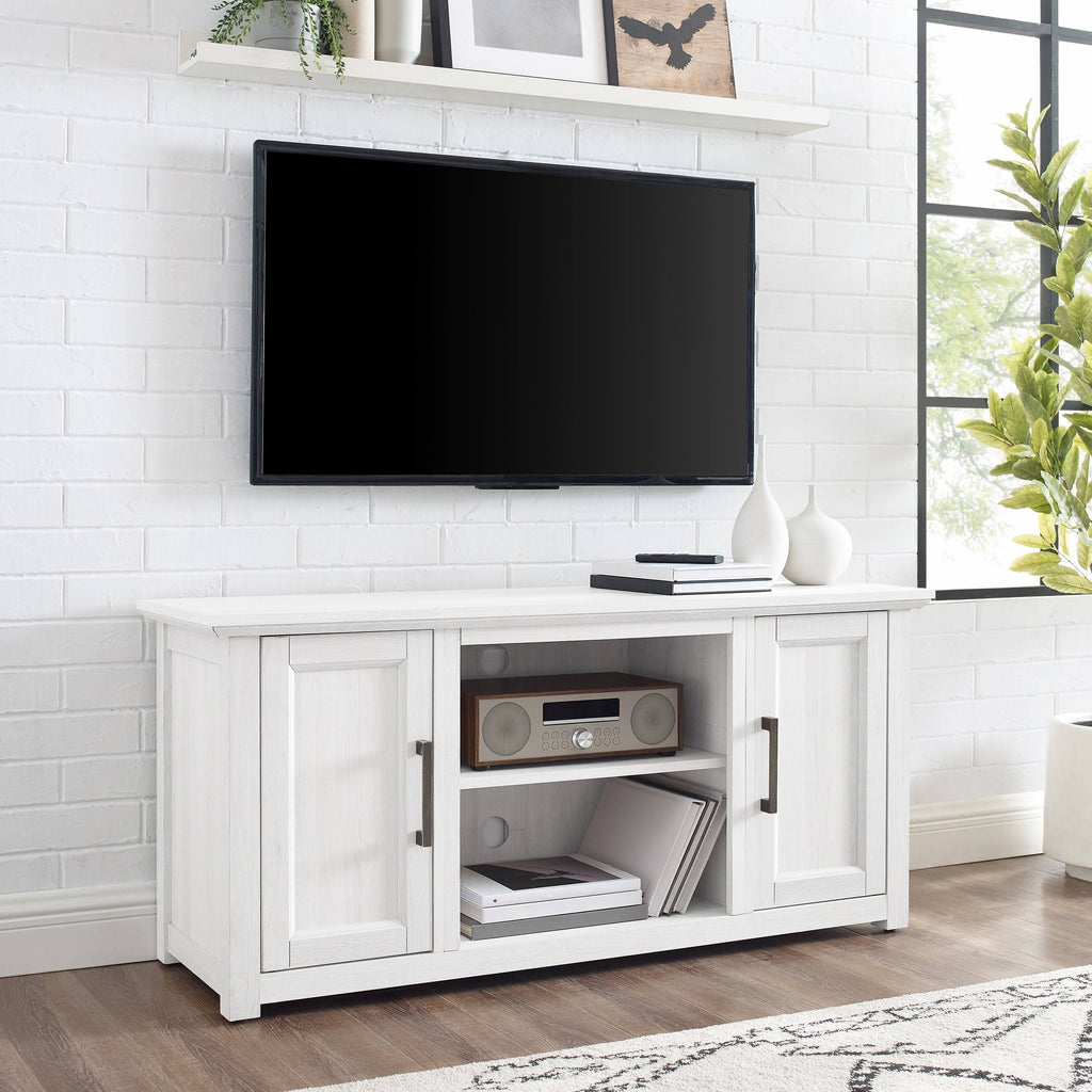 Whitewash Low Profile TV Stand R66436
