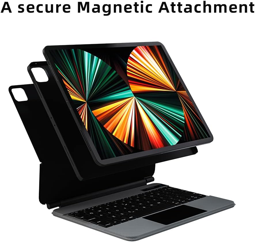 Magnetic Backlit Keyboard Case with Touchpad F8649