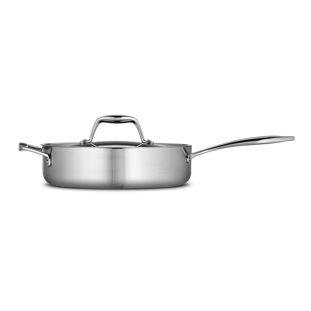 Tri-Ply Clad 3-Quart Covered Deep Saute Pan R538077