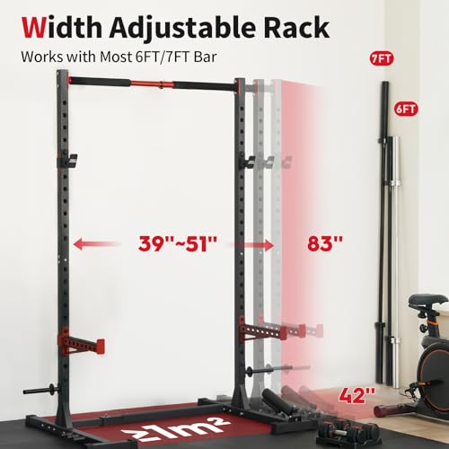 Adjustable Squat Rack with Pull-Up Bar K951