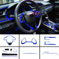 Full Set Car Interiors Instrument Panel Center Console Moulding Trim Air Outlet Steering Wheel Cover 16Pcs H58682