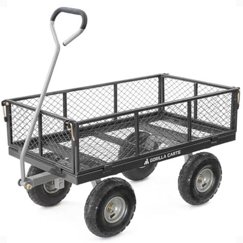 Steel Utility Cart with Removable Sides, 800 Lbs N59284