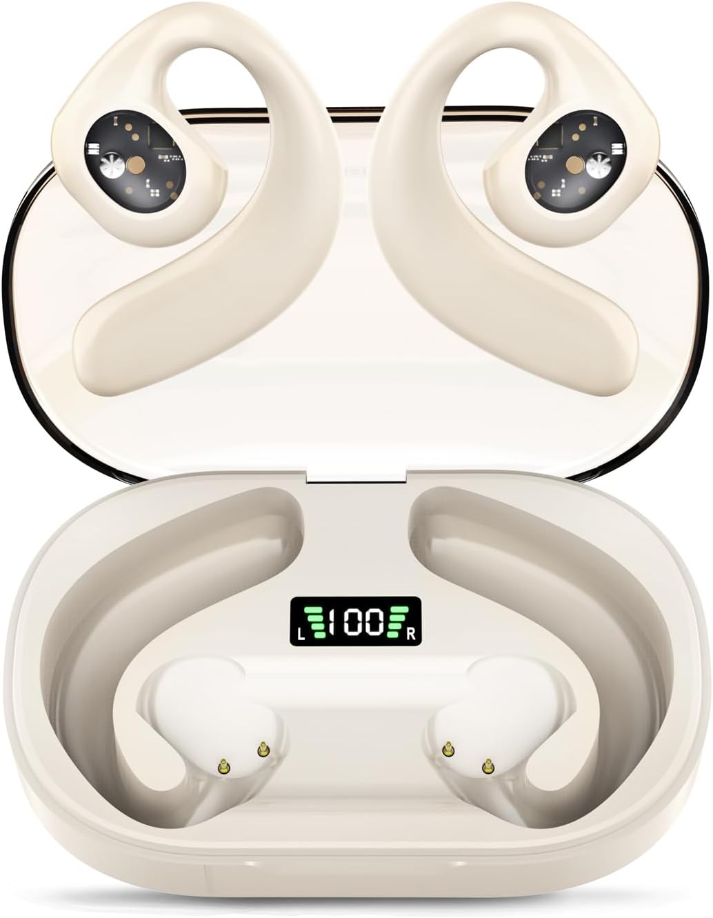 Wireless Open Ear Earbuds with LED Digital Display C552192