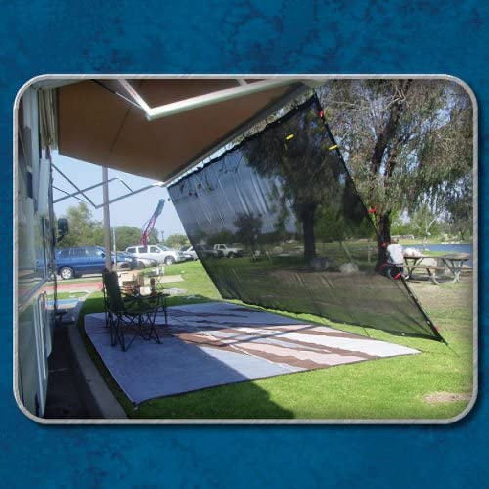 Black RV Awning Shade Complete Kit 8x17 E217667
