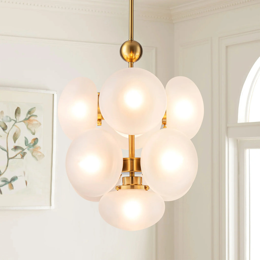 9-Light Globe Cluster Chandelier O583252