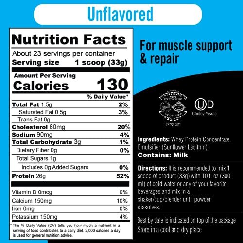 Wild Strawberry Flavored Whey Protein Powder, 25g Protein, 1.65lb R607081