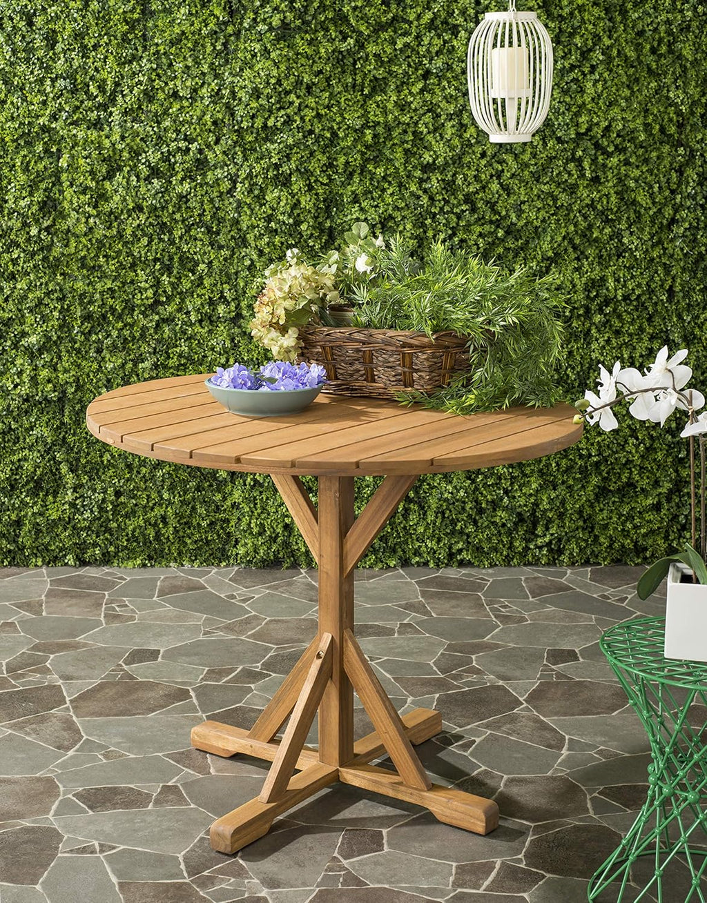 Grey Round Accent Table D965
