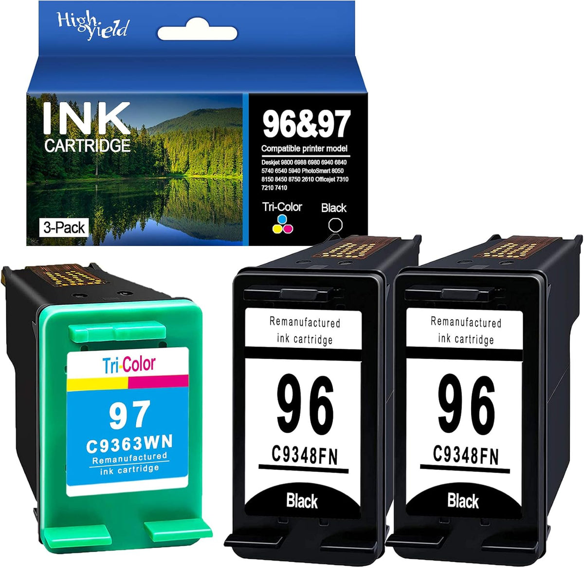 Black and Tri-Color Ink Cartridge O8258