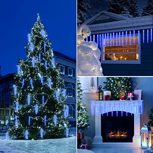 Blue 30ft 30 Tube 720 LED Meteor Shower Icicle Lights R515530