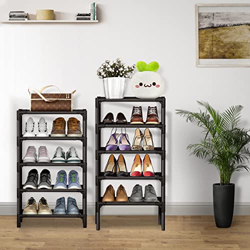 10 Tiers Black Shoe Rack K341552
