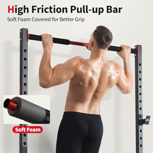 Adjustable Squat Rack with Pull-Up Bar K951
