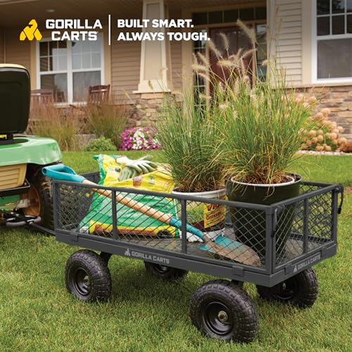 Steel Utility Cart with Removable Sides, 800 Lbs N59284
