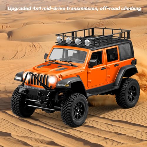 Orange 1/12 RC Rock Crawler 4WD Truck with 3pcs 1500mah Battery W135564