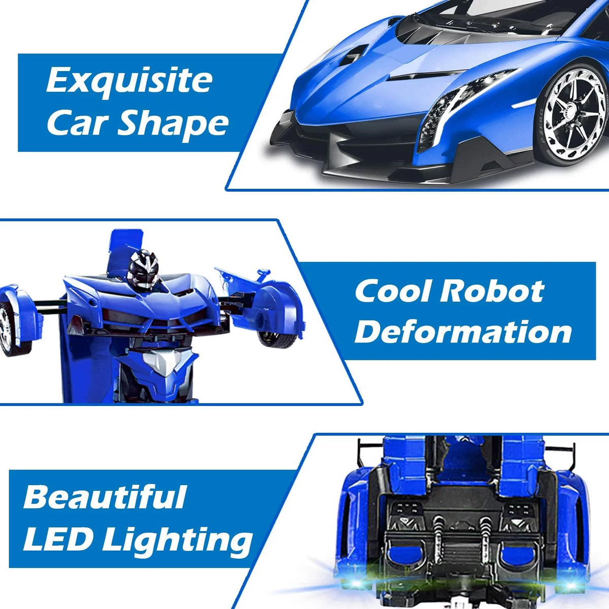 2-in-1 Transform Robot RC Racing Car, 1:18 Scale S8274