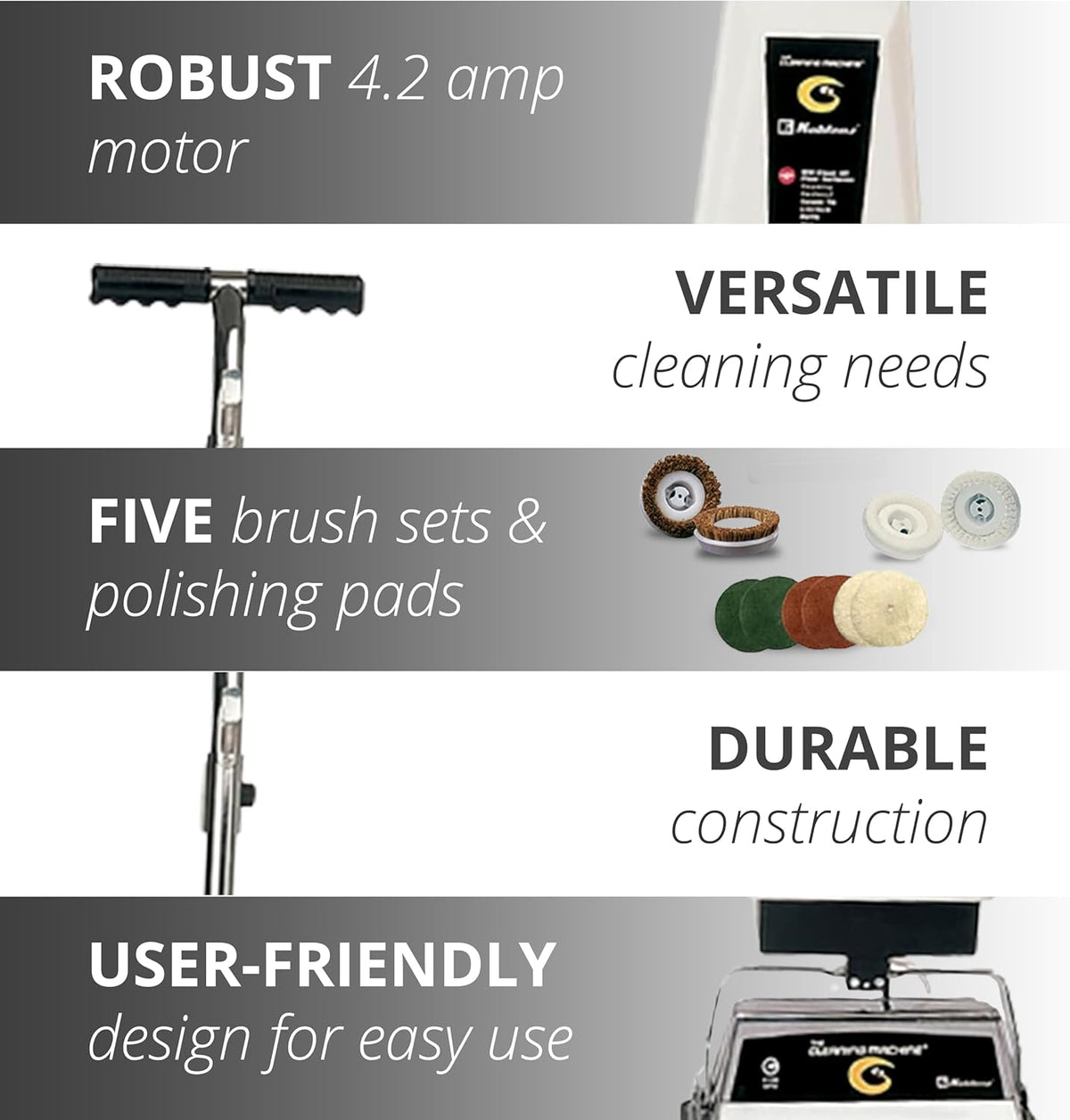 Commercial Floor and Carpet Shampoo Polisher D5646