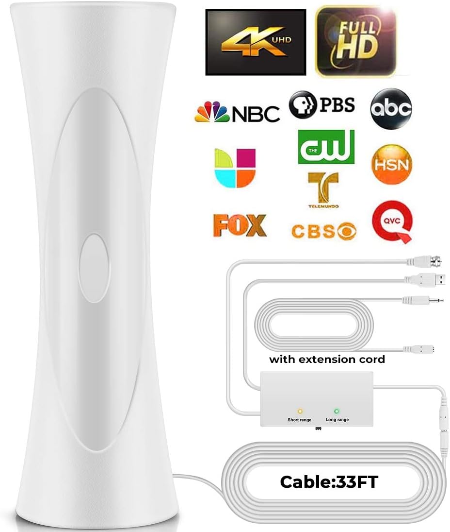 Digital TV Antenna 400 Miles Range Indoor Outdoor 4K 1080P G312408