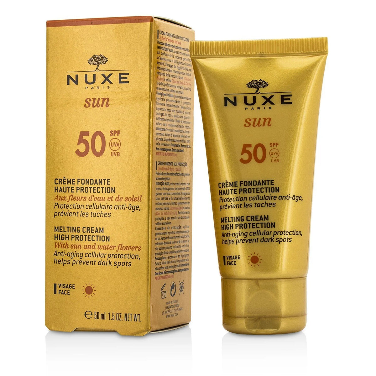 Nuxe Sun Melting Cream High Protection For Face SPF 50 50ml K98034