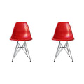 Black ABS Dining Chair Set of Four D20934
