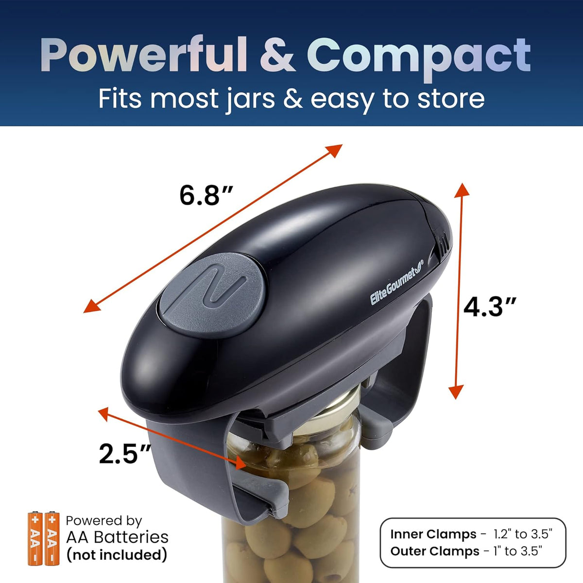 Black/Gray Electric Jar Opener N54477
