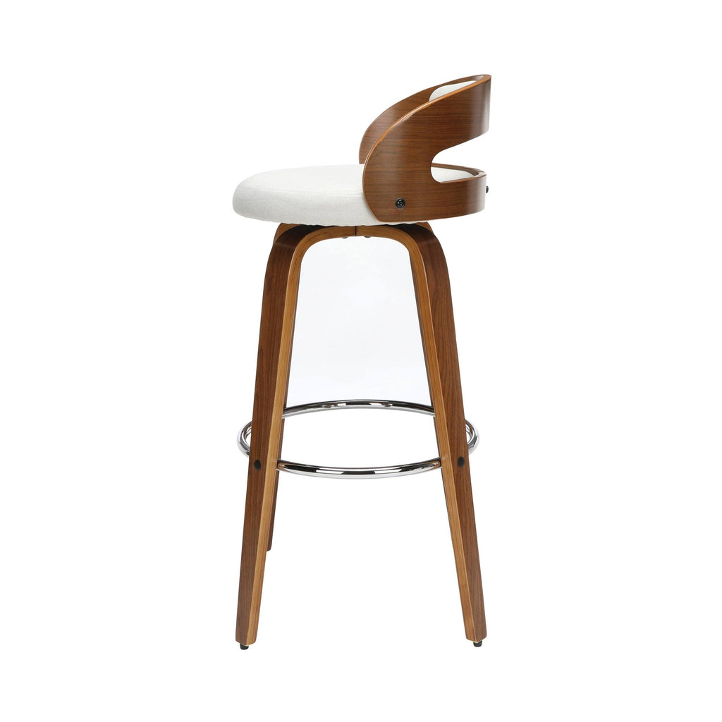 Beige Bentwood Swivel Stool P791744