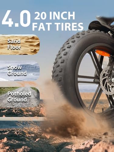 1500W Peak 20" Fat Tire Dual Suspension Electric Bike H7768
