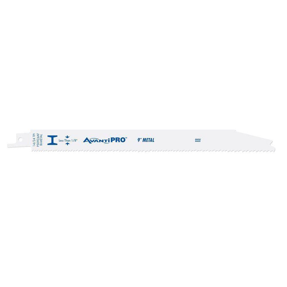 9 in. 14/24 Teeth per in. Thin Metal Cutting Reciprocating Saw Blade 50-Pack J4835