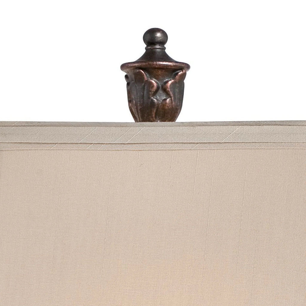 Set of 2 Bronze Cream Table Lamps G7976