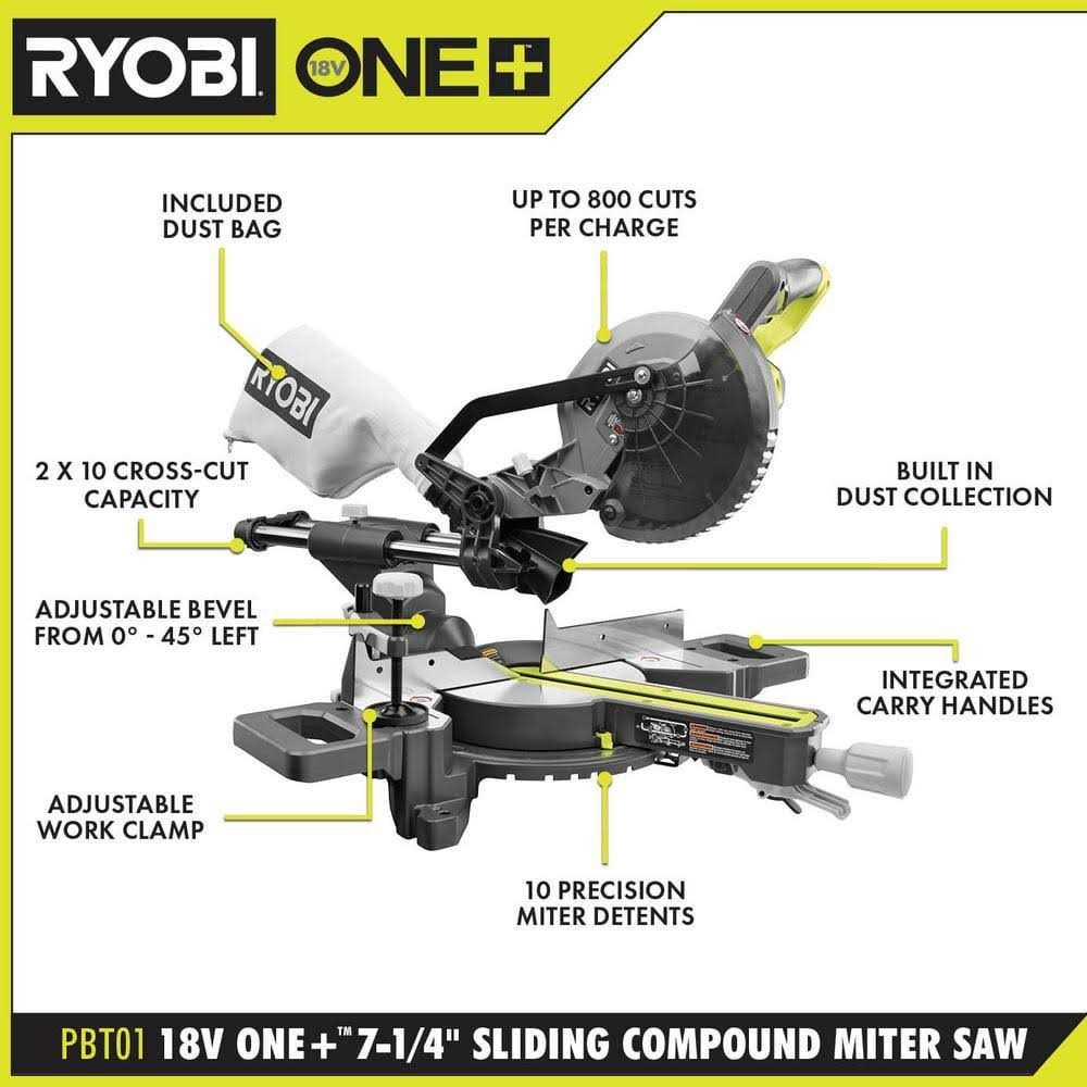 Cordless 7-1/4 in. Sliding Compound Miter Saw X87817