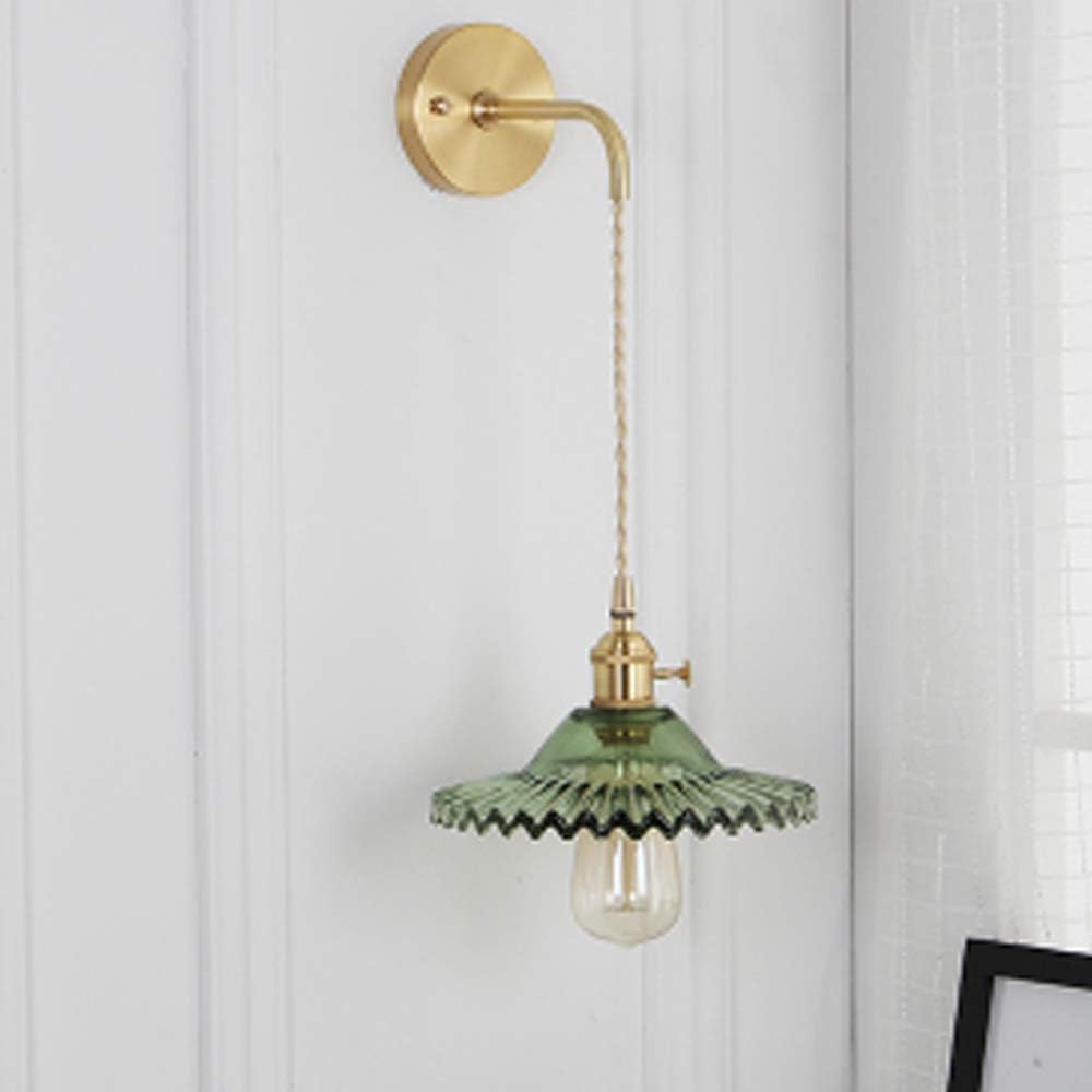Vintage Glass Scalloped Wall Sconces U116