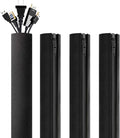 4 Packs Black Cable Management Sleeve N9180