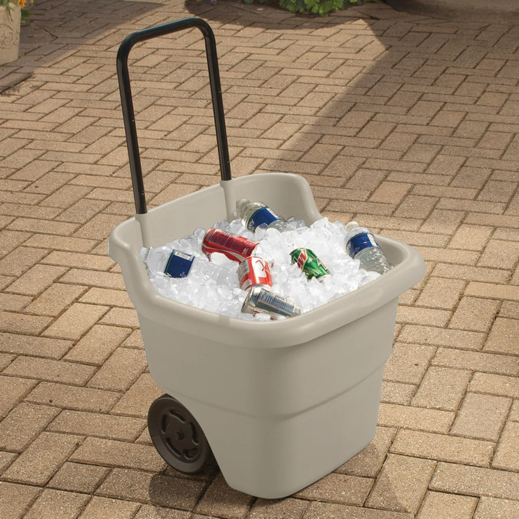 15 Gallon Resin Rolling Lawn Utility Cart R3053
