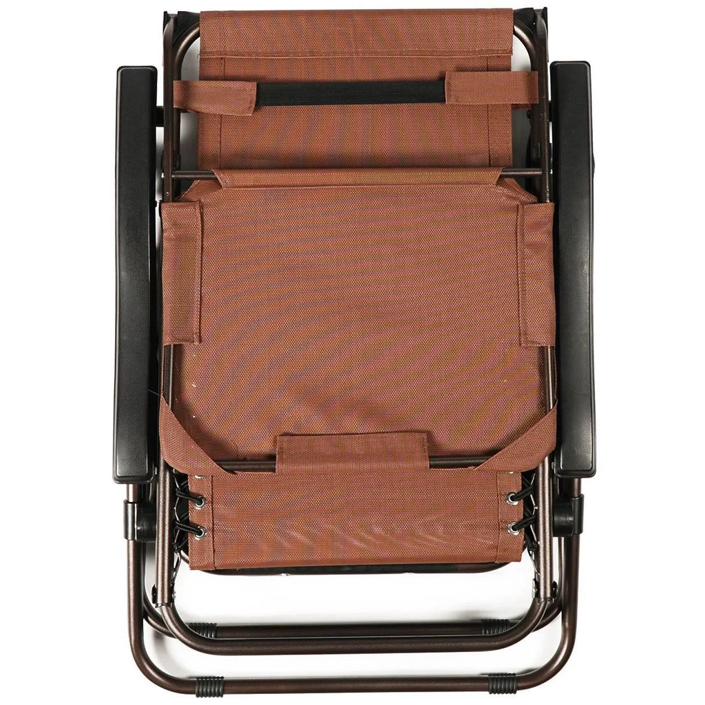 Zero Gravity Folding Chair with Canopy Brown B79785