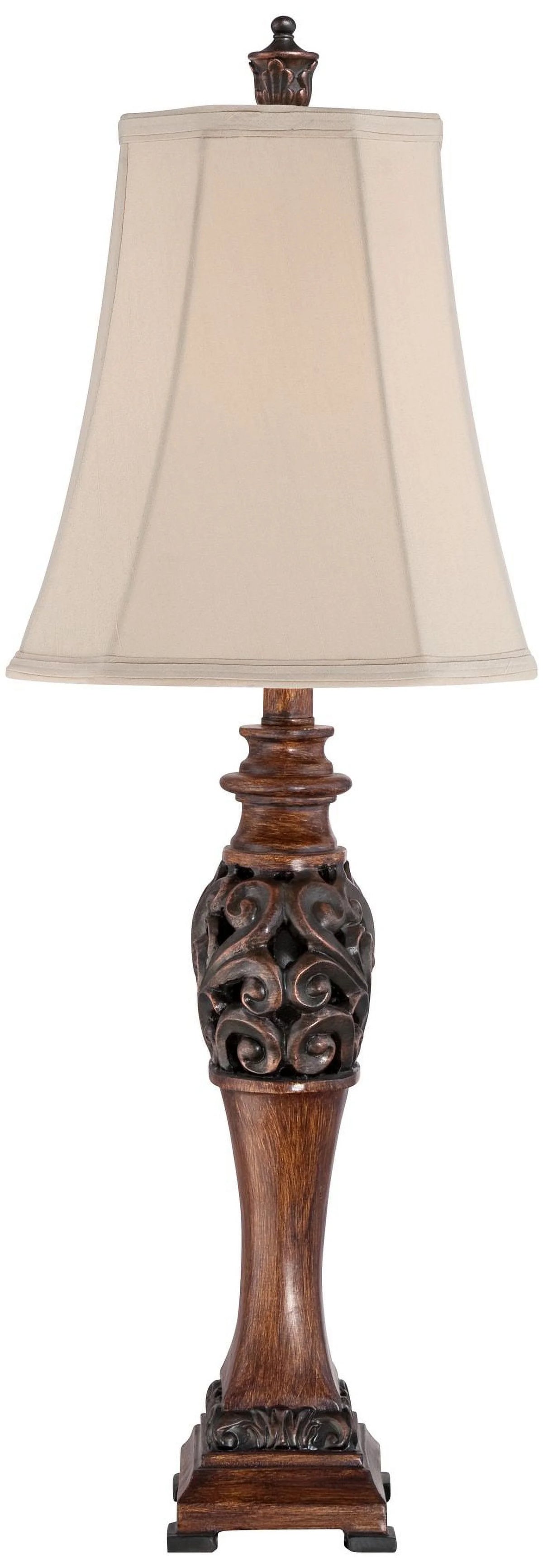 Set of 2 Bronze Cream Table Lamps G7976