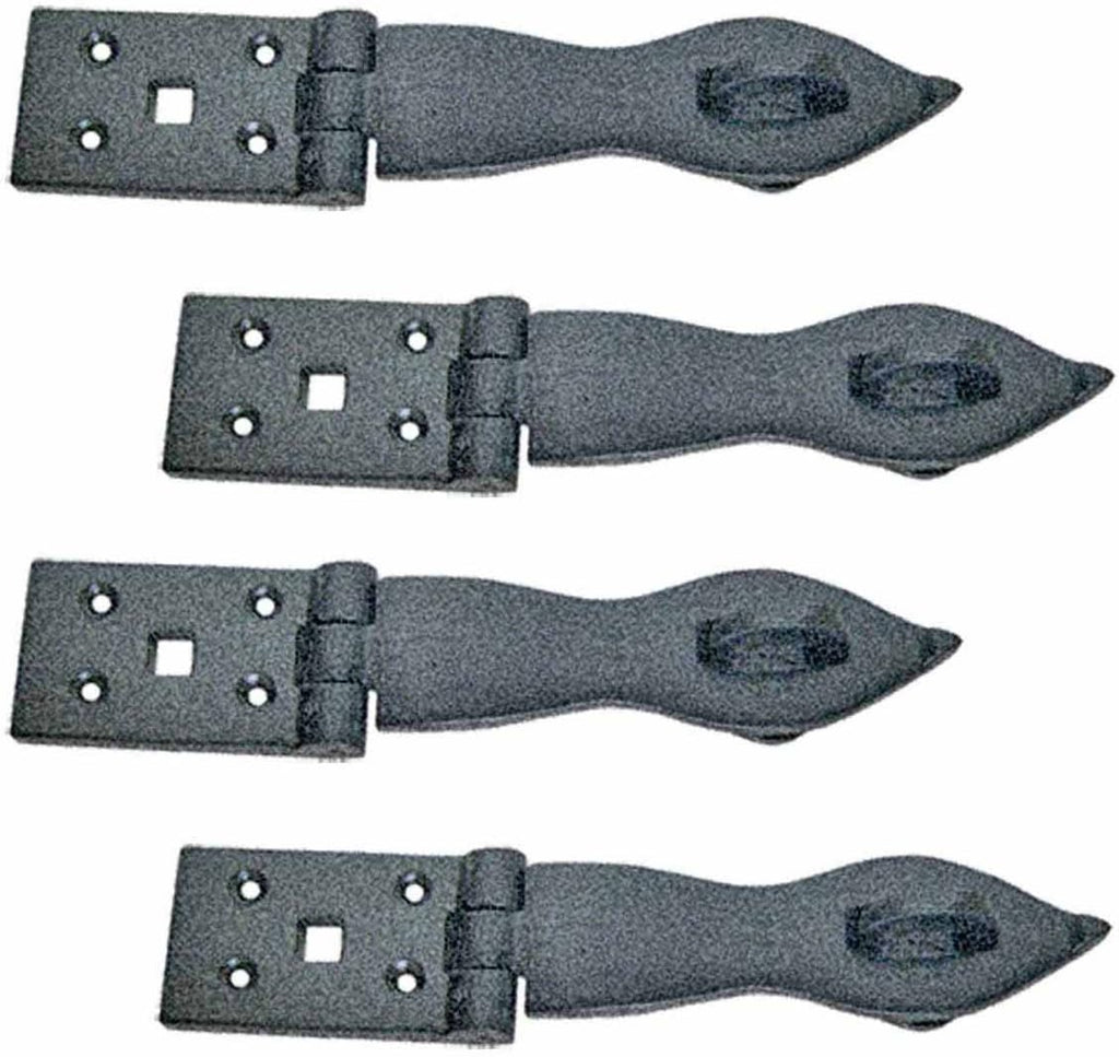 Black Wrought Iron Hasp Lock 8.5 X 1.75 Powder Coated Pack of 10 O52765