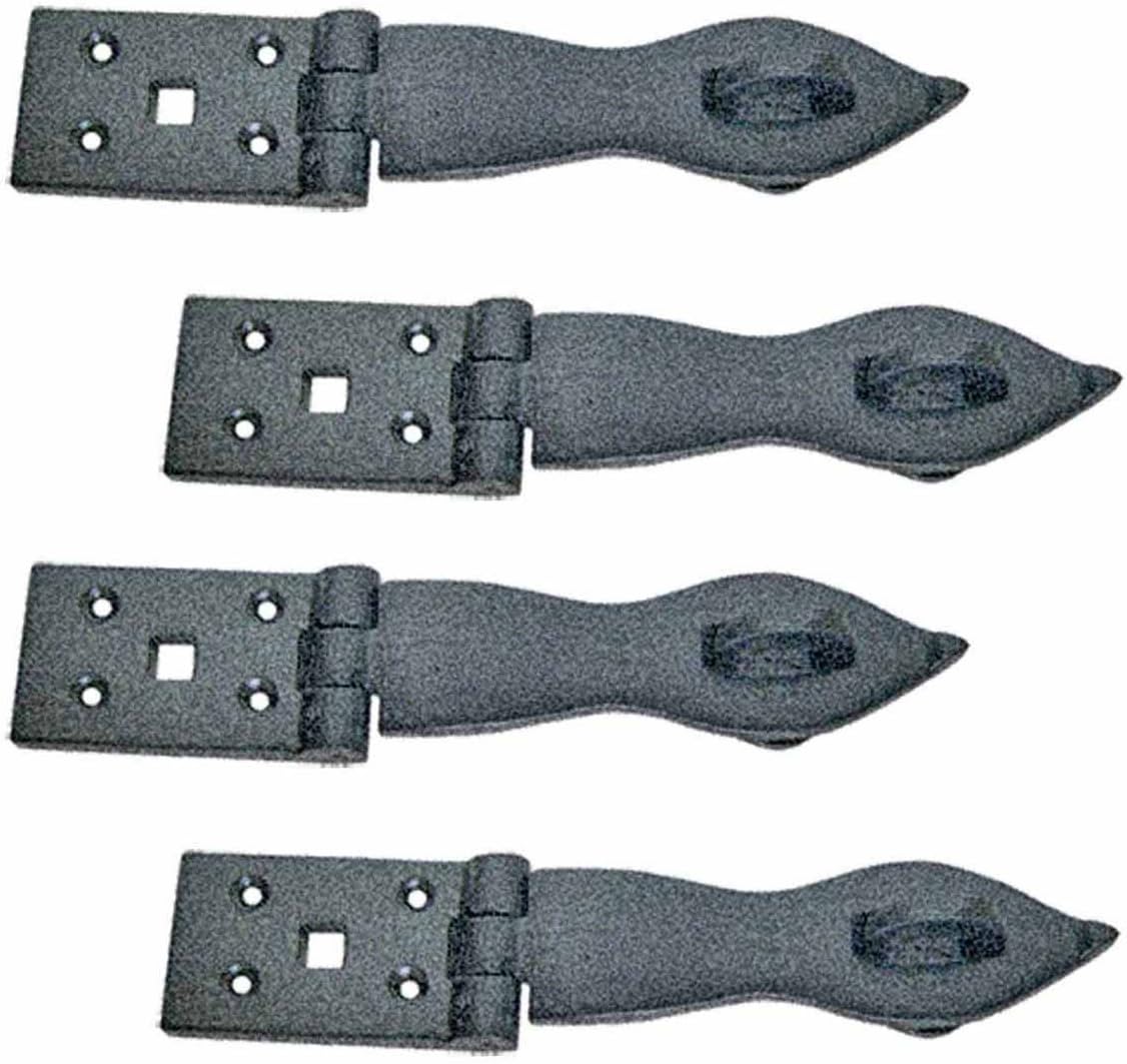 Black Wrought Iron Hasp Lock 8.5 X 1.75 Powder Coated Pack of 10 O52765