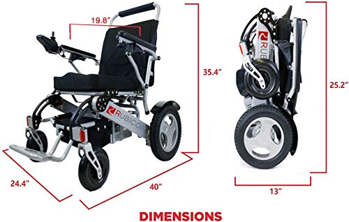 Electric Wheelchair, All Terrain, Powerful Brushless 600W Motors, Heavy Duty, Foldable N8786