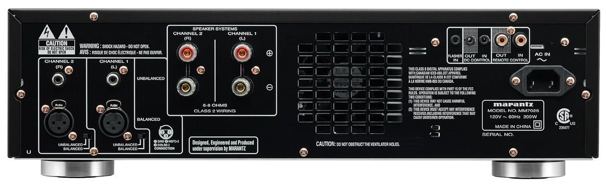 Black 2-Channel Stereo Power Amplifier Q61006