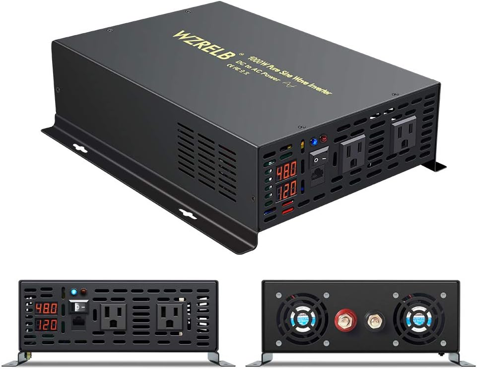 3000 Watt 12V DC Pure Sine Wave Power Inverter with Remote Control Switch E542