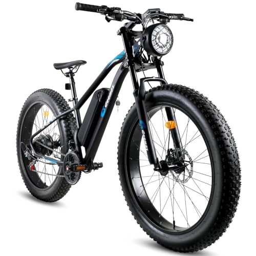 26" x 4.0 Fat Tire Electric Bike, 1000W Peak 1500W 48V 15.6Ah Lithium Battery, 35MPH, 21-Speed Z985409