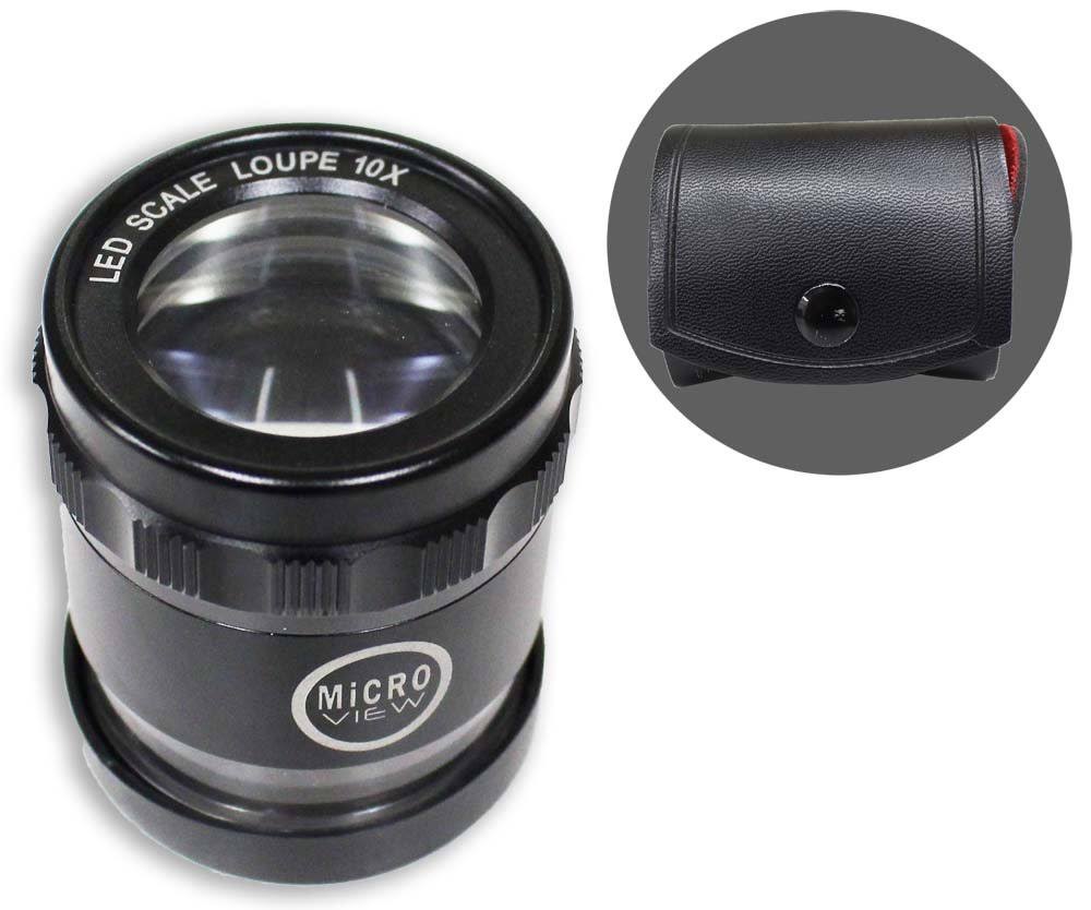 10x LED Illuminated Loupe with Scale V990